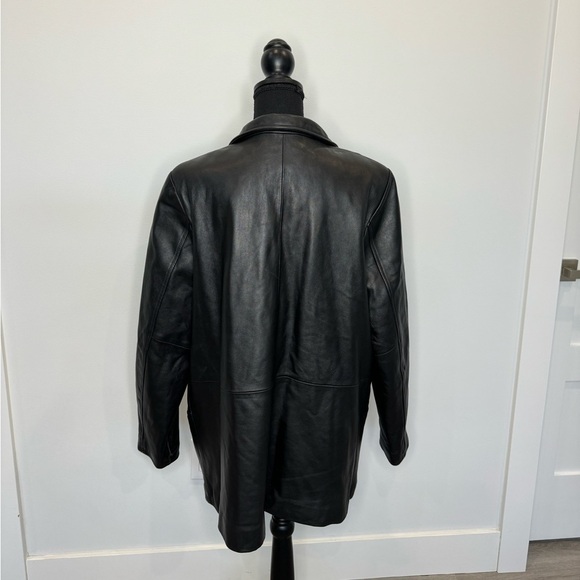 Covington Black Genuine Leather Jacket - Picture 4 of 8